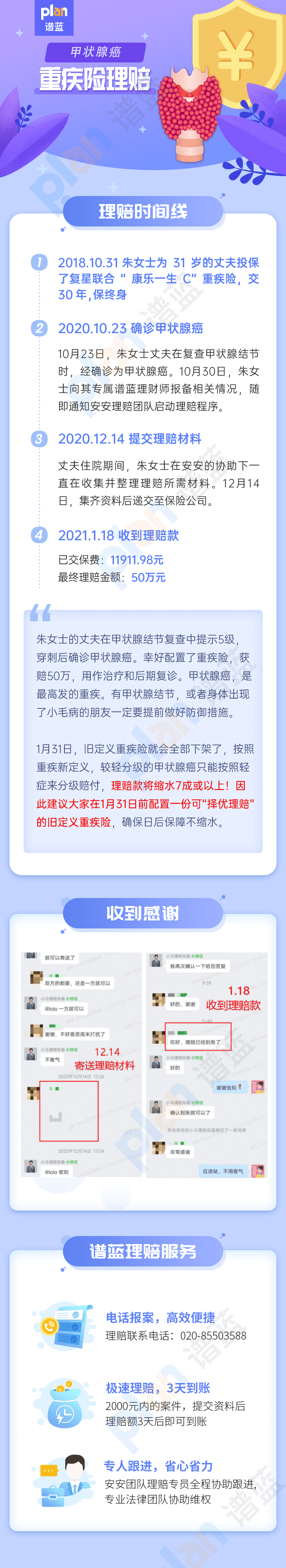 理赔案例Vol.30 | 又一例甲状腺癌理赔！最高发的重疾，即将保障大缩水！插图