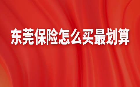 如何购买东莞保险最划算插图