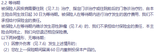 百万医疗保险等待期有多长？医疗保险等待期内出险怎么办？插图2