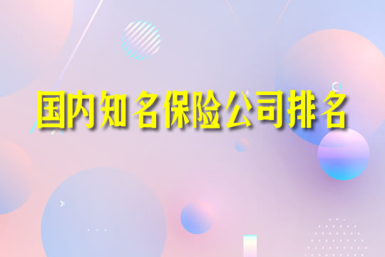 国内知名保险公司排名！你知道多少？哪个最强？插图