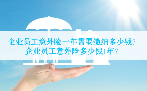 企业员工意外险一年要交多少钱？插图