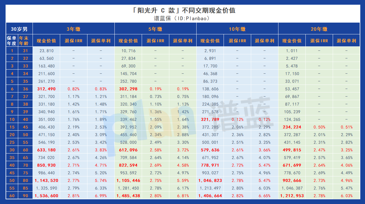 阳光升C款终身寿险：全面保障与稳定增值，选择明智的投资选择插图4