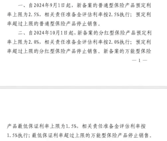 尘埃落地！预定利率下调至2.5%，8月底全面下架旧产品！插图6