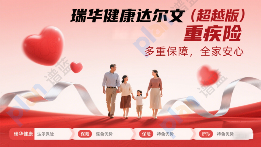 瑞华健康达尔文（超越版）重疾险 —— 创新保障与高性价比的市场标杆