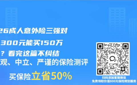 2026成人意外险三强对决：300元能买150万保额？看完这篇不纠结