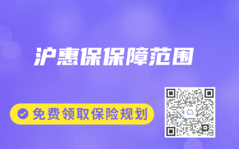 沪惠保保障范围