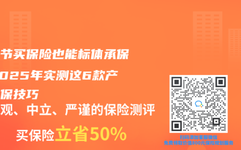 肺结节买保险也能标体承保？2025年实测这6款产品核保技巧