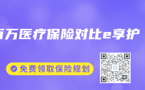 百万医疗保险对比e享护