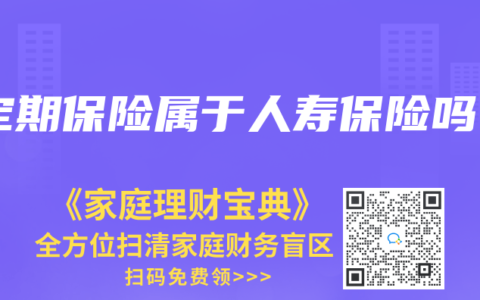 定期保险属于人寿保险吗