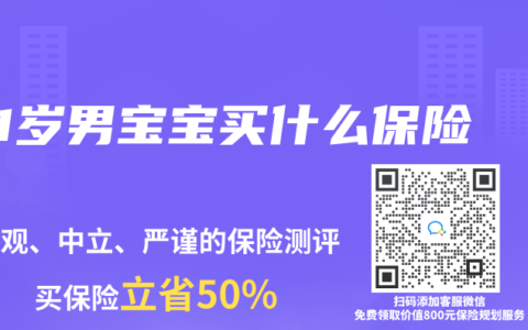 1岁男宝宝买什么保险