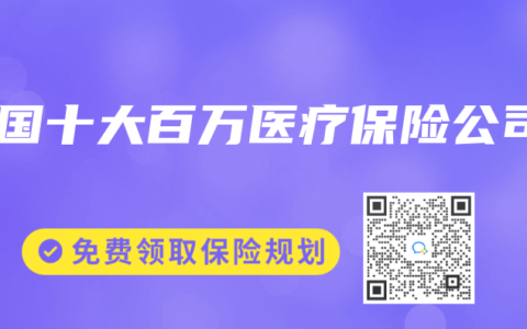 中国十大百万医疗保险公司