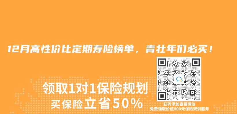 2024年12月高性价比定期寿险榜单，青壮年们必买！插图
