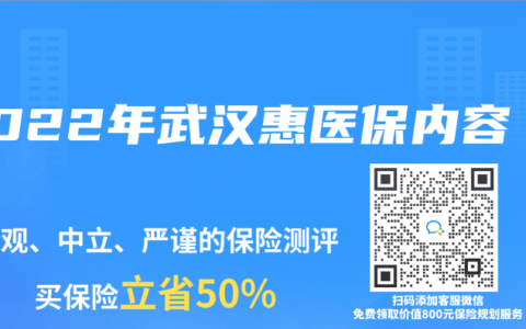 2022年武汉惠医保内容