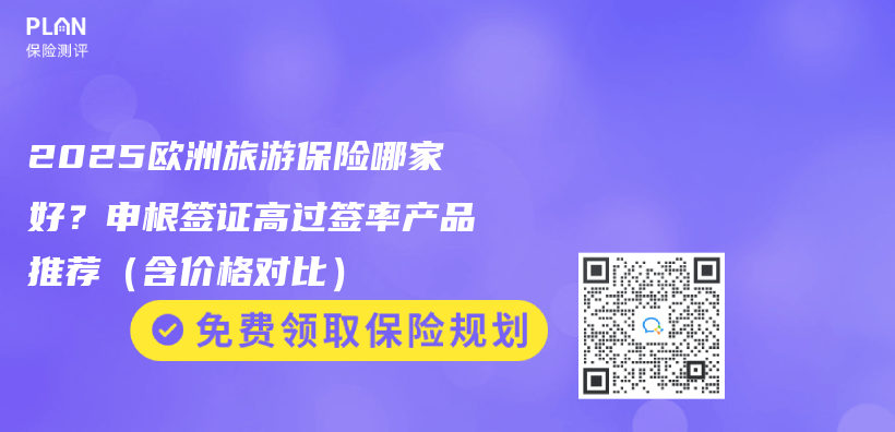 2025欧洲旅游保险哪家好？申根签证高过签率产品推荐（含价格对比）插图