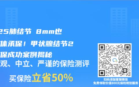 2025肺结节≤8mm也能标体承保！甲状腺结节2级投保成功案例揭秘