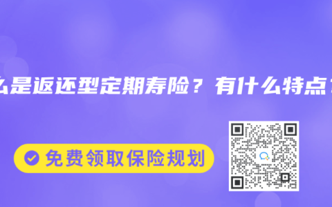 什么是返还型定期寿险？有什么特点？