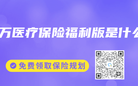 百万医疗保险福利版是什么
