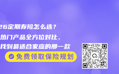 2026定期寿险怎么选？两大热门产品全方位对比，帮你找到最适合家庭的那一款