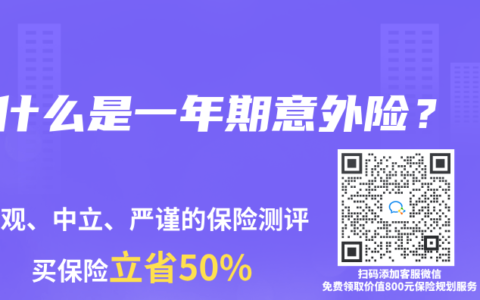什么是一年期意外险？