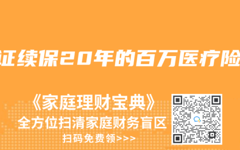 保证续保20年的百万医疗险