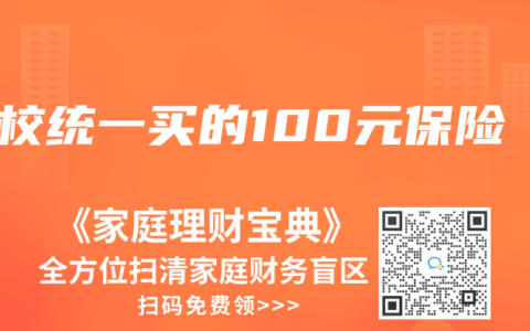 学校统一买的100元保险