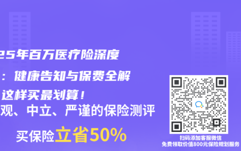 2025年百万医疗险深度测评：健康告知与保费全解析，这样买最划算！