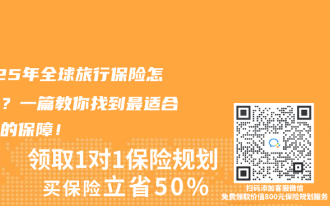 2025年全球旅行保险怎么选？一篇教你找到最适合自己的保障！