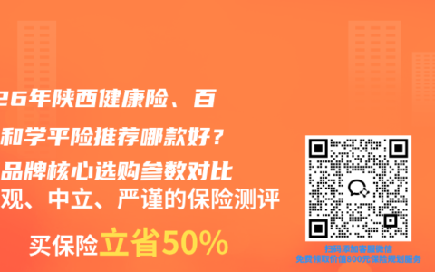 2026年陕西健康险、百万医和学平险推荐哪款好？主流品牌核心选购参数对比