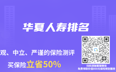 华夏人寿排名