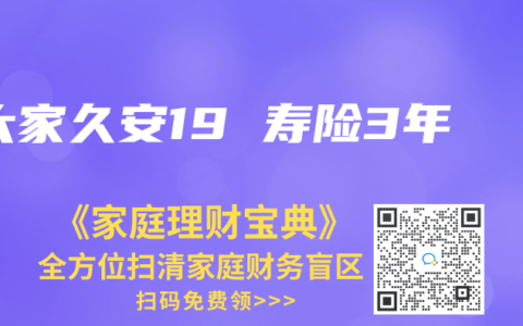 大家久安19 寿险3年