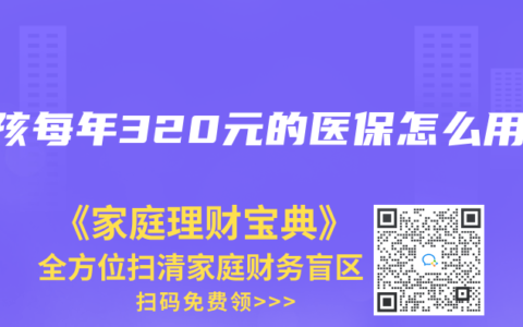 小孩每年320元的医保怎么用