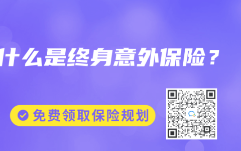 什么是终身意外保险？