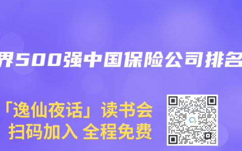 世界500强中国保险公司排名