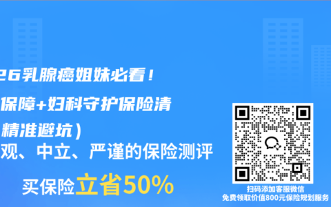 2026乳腺癌姐妹必看！复发保障+妇科守护保险清单（精准避坑）