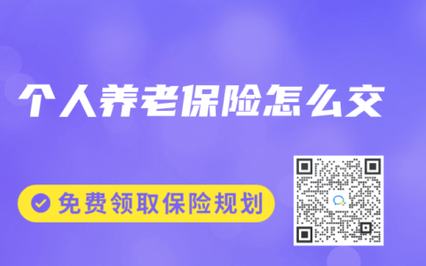 个人养老保险怎么交
