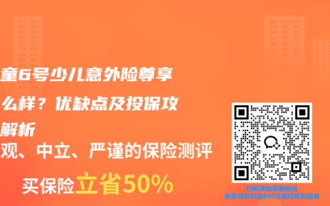 小神童6号少儿意外险尊享版怎么样？优缺点及投保攻略全解析