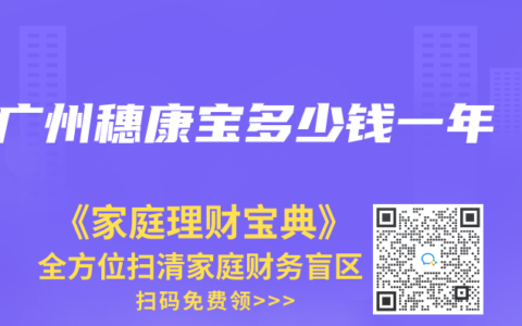 广州穗康宝多少钱一年