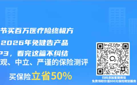 肺结节买百万医疗险终极方案：2026年免健告产品TOP3，看完这篇不纠结
