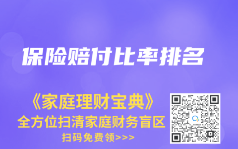 保险赔付比率排名