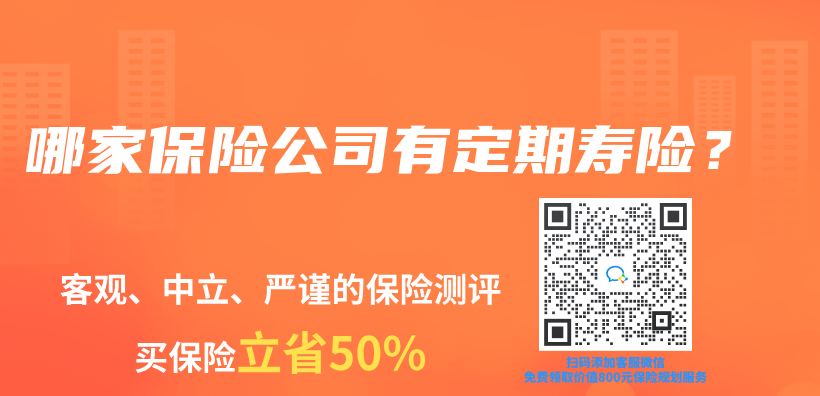 哪家保险公司有定期寿险？插图