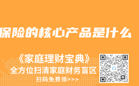 保险的核心产品是什么