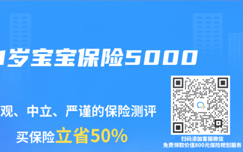 1岁宝宝保险5000
