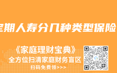 定期人寿分几种类型保险