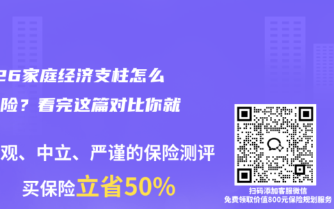 2026家庭经济支柱怎么选寿险？看完这篇对比你就懂了