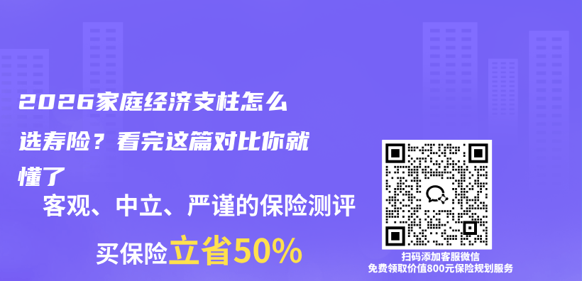 2026家庭经济支柱怎么选寿险?看完这篇对比你就懂了插图 2026家庭经济支柱怎么选寿险?看完这篇对比你就懂了插图
