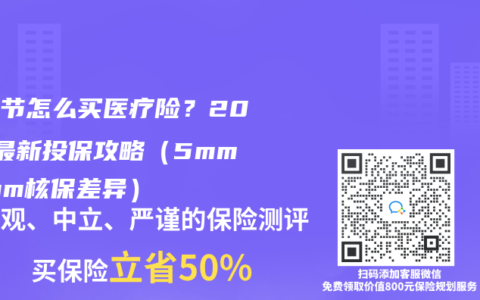 肺结节怎么买医疗险？2025最新投保攻略（5mm/8mm核保差异）