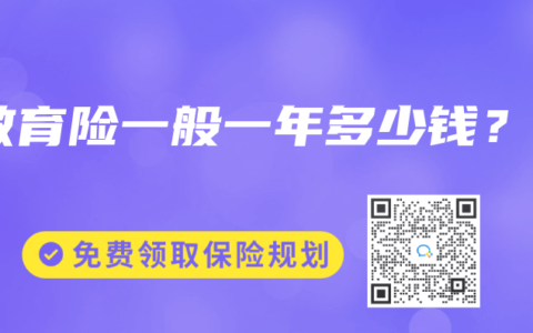 教育险一般一年多少钱？