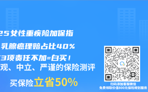 2025女性重疾险加保指南：乳腺癌理赔占比40%，这3项责任不加=白买！