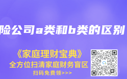 保险公司a类和b类的区别