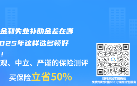 失业金和失业补助金差在哪？2025年这样选多领好几万！